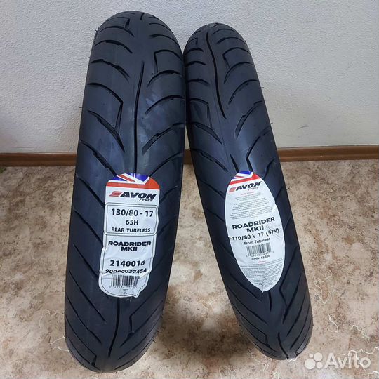 Мотошины 110 80 17 + 130 80 17 Avon Roadrider MK2