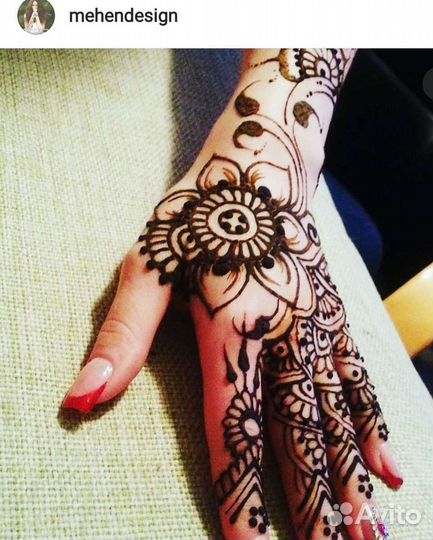 Мехенди, Роспись хной, Глиттер