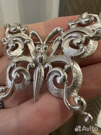 Винтажная брошь Бабочка Trifari