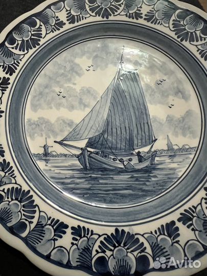 Тарелка с росписью (Голландия)