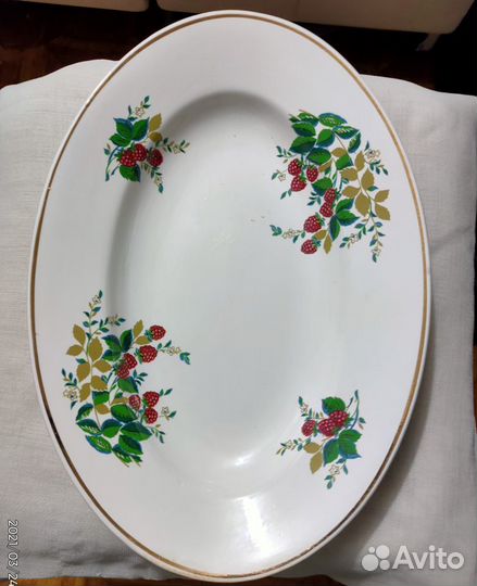 Блюдо овальное зик