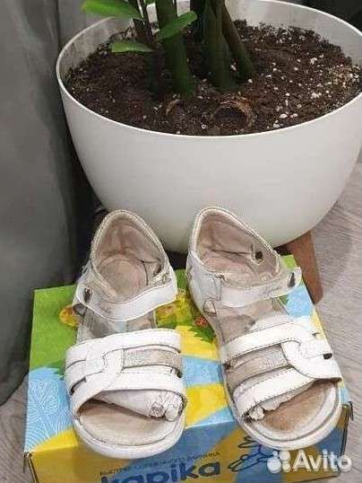 Босоножки для девочки, Kapika, б/у, р.29, нат.кожа