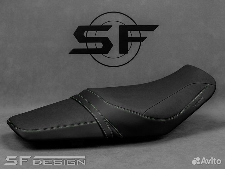 Сиденье Kawasaki GTR1400 Green Chord Black Dress