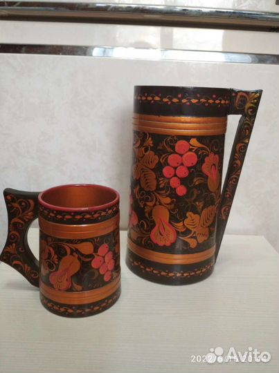 Кружка деревянная