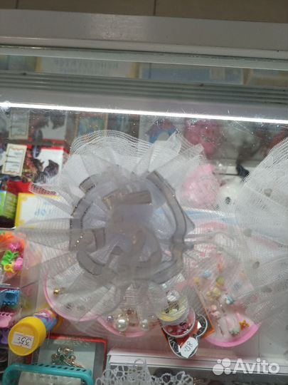 Банты для волос белые