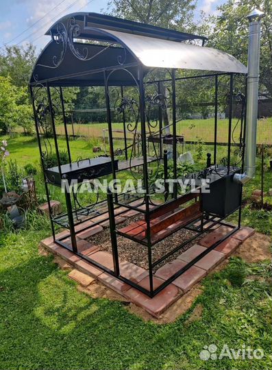 Мангал с крышей
