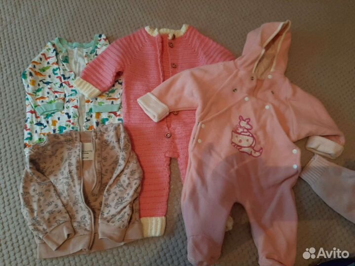 Детские вещи пакетом для девочек от 0 до 1 года