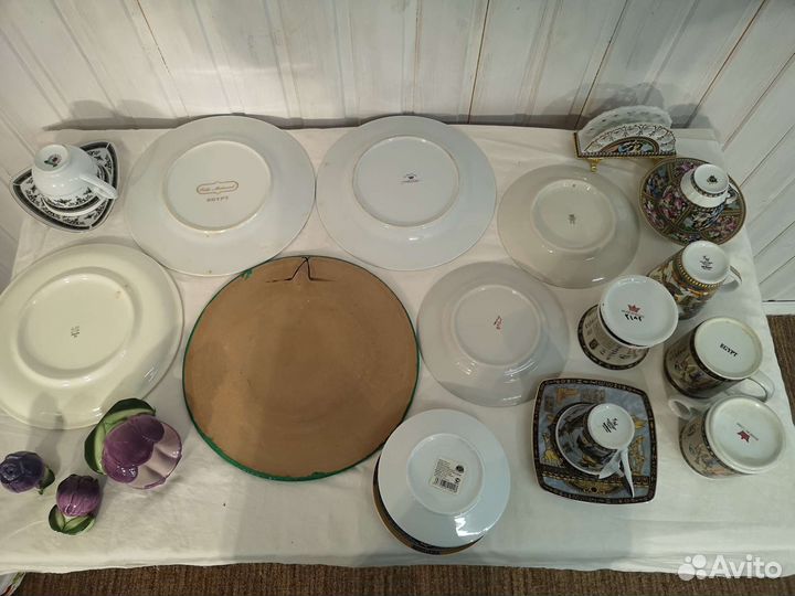 Тарелка декоративная. Чашка тарелка Египет Мексика