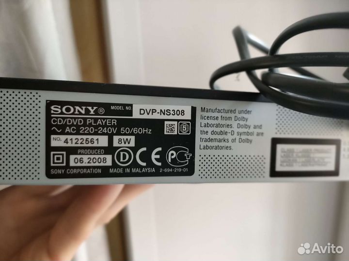 DVD/CD плеер sony бу