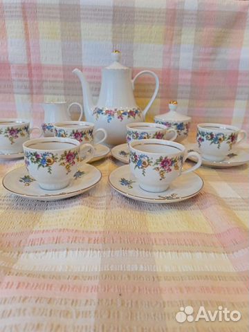 Кофейный сервиз фарфор гдр