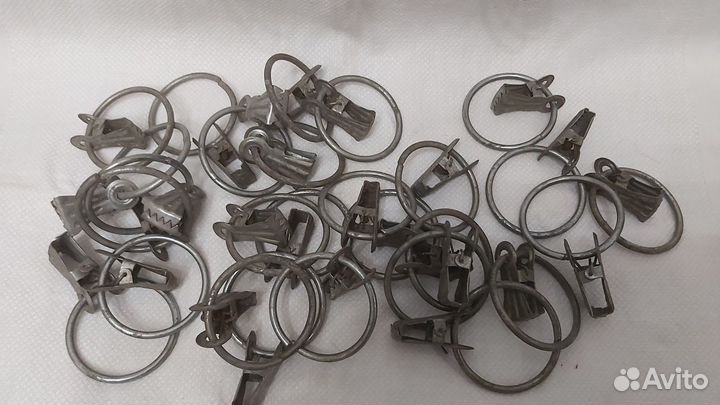 Кольца с зацепами, для штор, (30шт.,ретро, СССР )