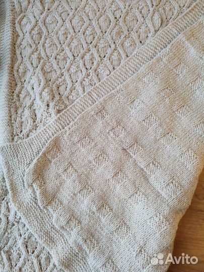 Детское вязанное одеяло (плед)