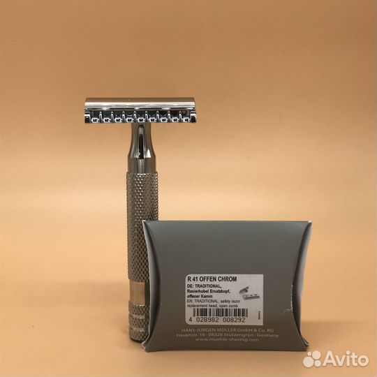 Т-образная бритва Muhle R41 или R89 ручка RazoRock