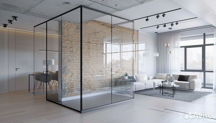 Перегородка из стекла
