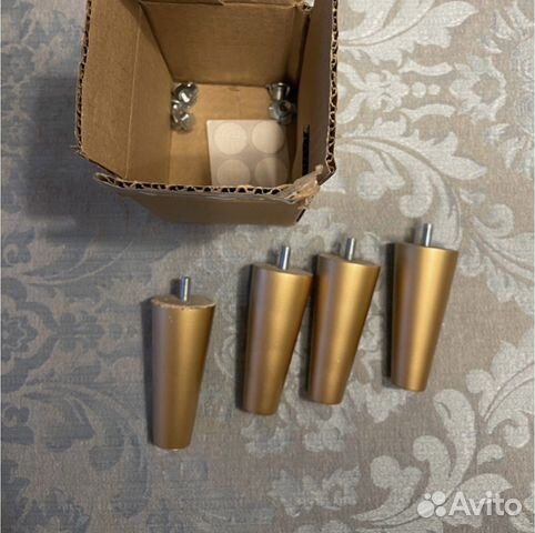 Ножки для мебели золото 10 см