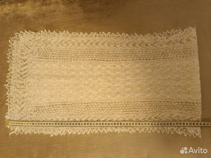 Оренбургский пуховый платок паутинка палантин шарф