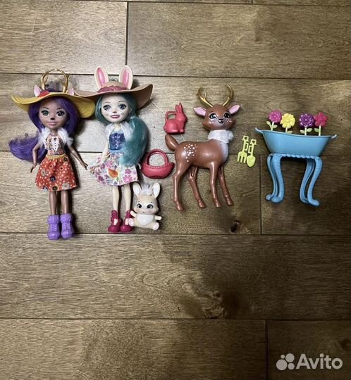 Enchantimals Danesa Deer&Spirit+ Fluffy Bunny&Mop