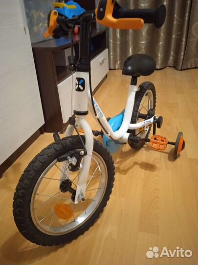 Велосипед 14 дюймов для детей 3-5 лет Btwin