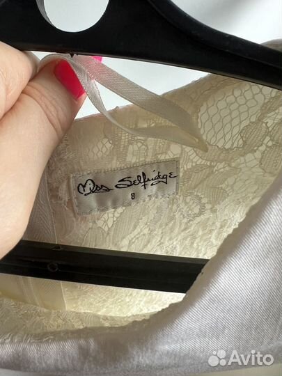 Коктейльное платье белое Miss Selfridge