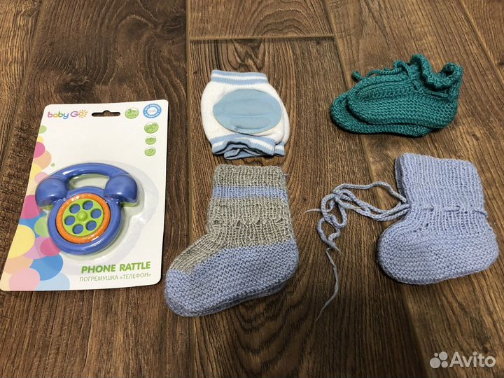 Пинетки/ ползунки/ наколенники/ погремушка
