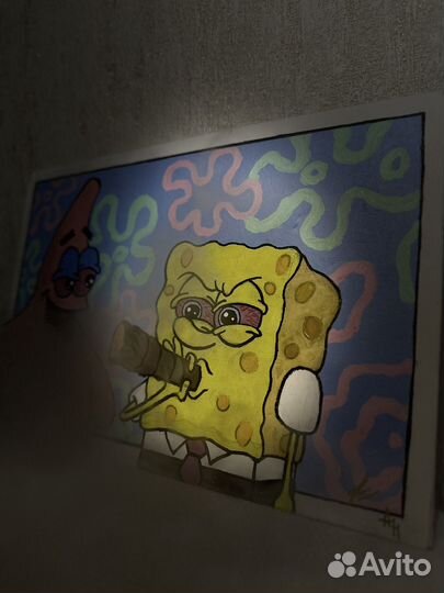 Картина акрилом на холсте