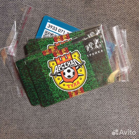 Карта Тройка фк Тульский арсенал Тула