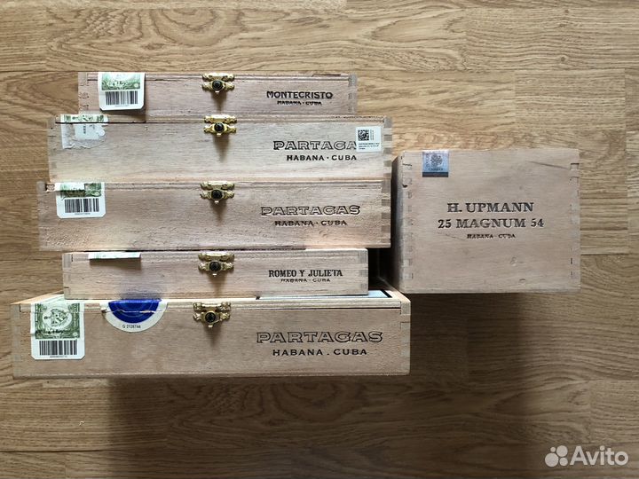 Пустые коротбки от сигар, цена за все