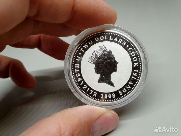 Два доллара Лебеди Love is Precious