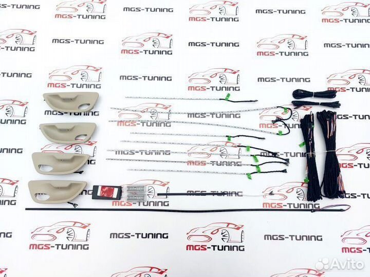 Подсветка салона Ambient устричная BMW 5 F10 ф10