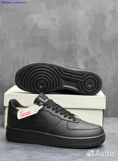 Кроссовки nike air force 1 black (Арт.80502)