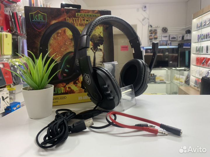 Игровые наушники GM102 (новые, гарантия)