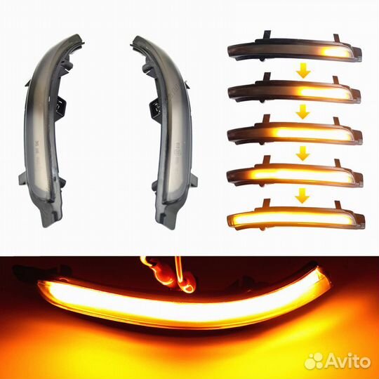 Бегущие поворотники skoda octavia/superb