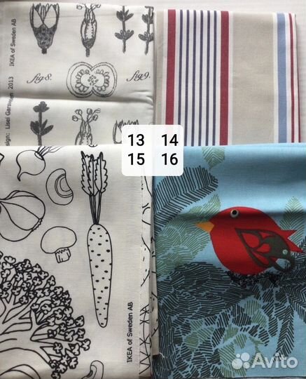 Отрезы (лоскут) тканей Икеа