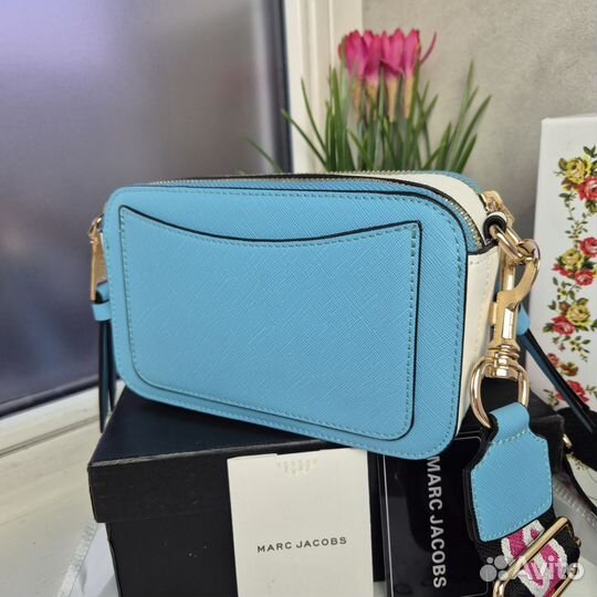 Сумка новая Marc Jacobs snapshot люкс голубая
