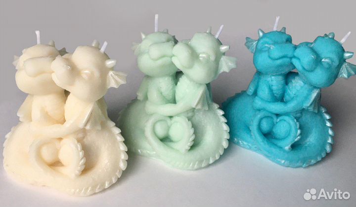 Свеча новогодняя Дракончики