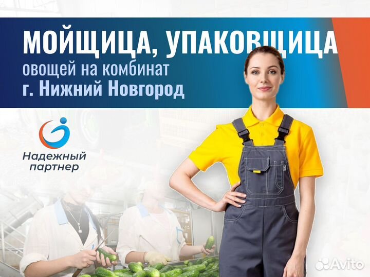 Мойщица упаковщица овощей (г.Нижний Новгород)