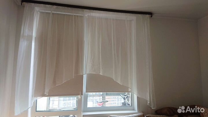 Тюль полукругом