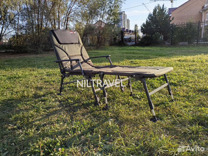 Кресло карповое с подставкой для ног