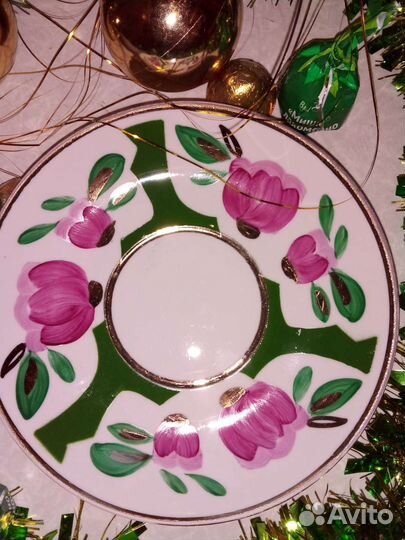 Блюдца из чайных сервизов ссср, тарелки, стол. пр
