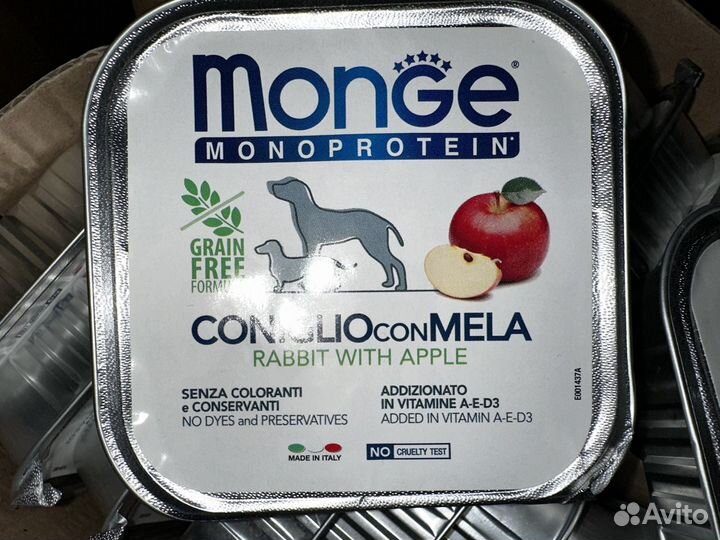 Влажный корм для собак monge monoprotein