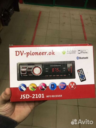 Магнитола 2105 Pioneer.OK 1 Din Новая