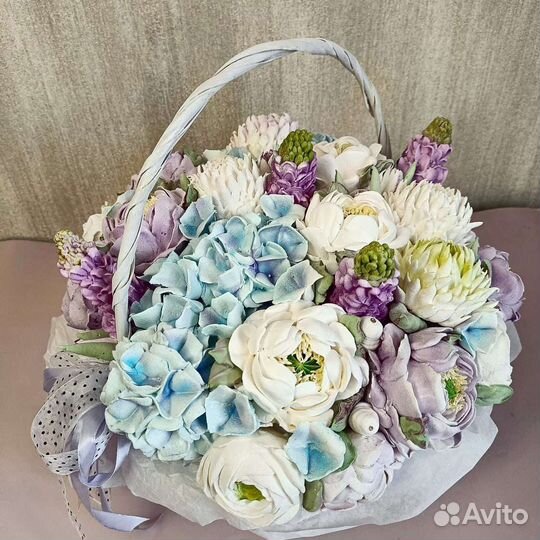 Сладкий букет из зефира