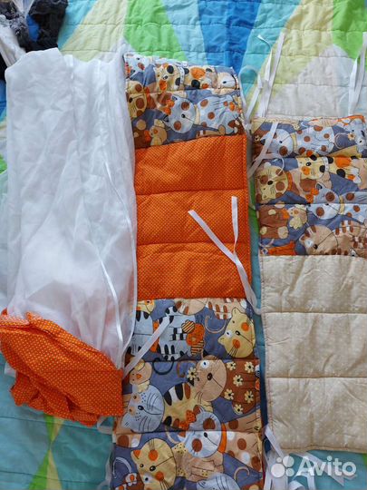 Бортики в кроватку и балдахин