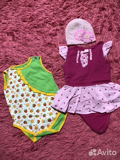 Вещи пакетом на девочку 62 68
