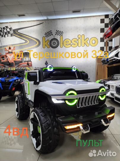 Электромобиль детский джип 1166 4вд новый