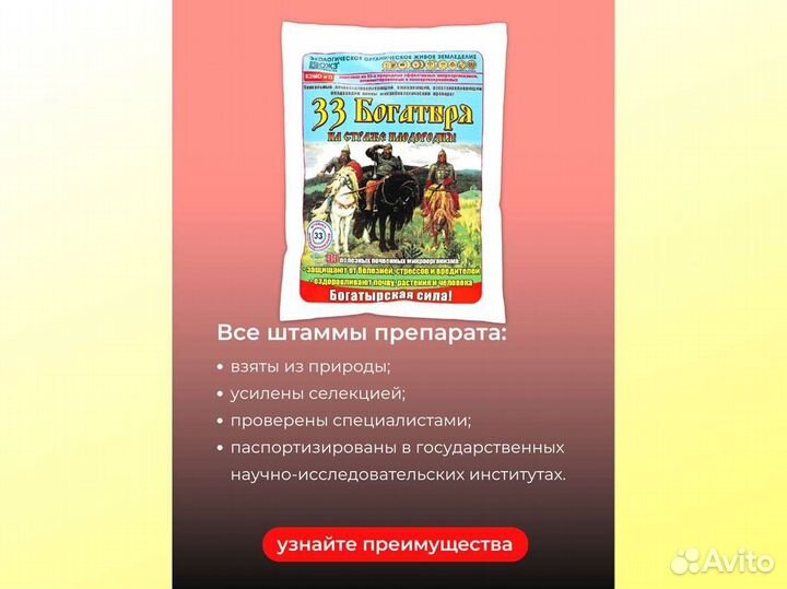 Удобрение микробиологическое 33 богатыря