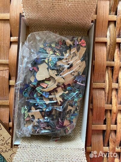 Деревянный фигурный пазл Сова