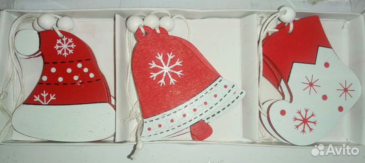 Деревянные рождественские украшения