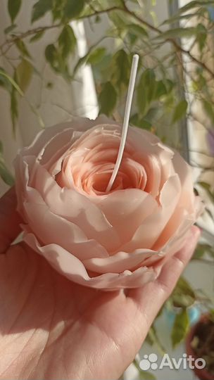 Свечи цветы ручной работы