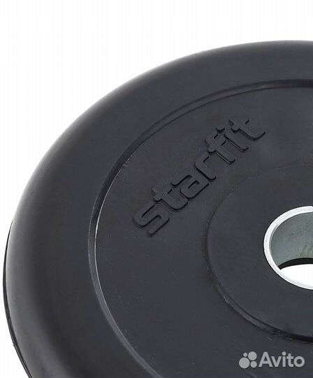 Диск обрезиненный starfit BB-202 5 кг, d26 мм